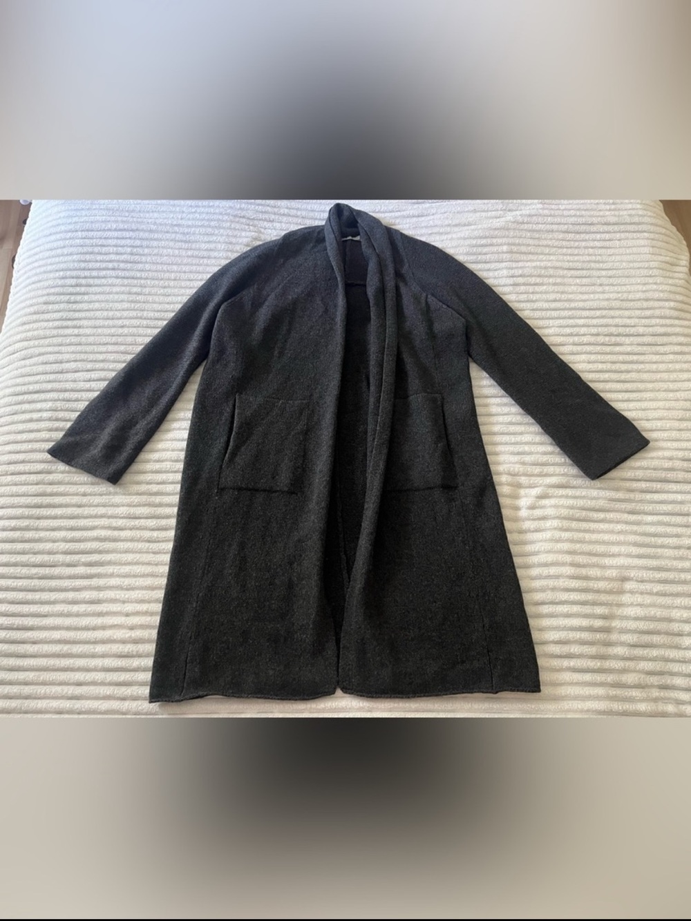 Vince Long Grey Cardigan